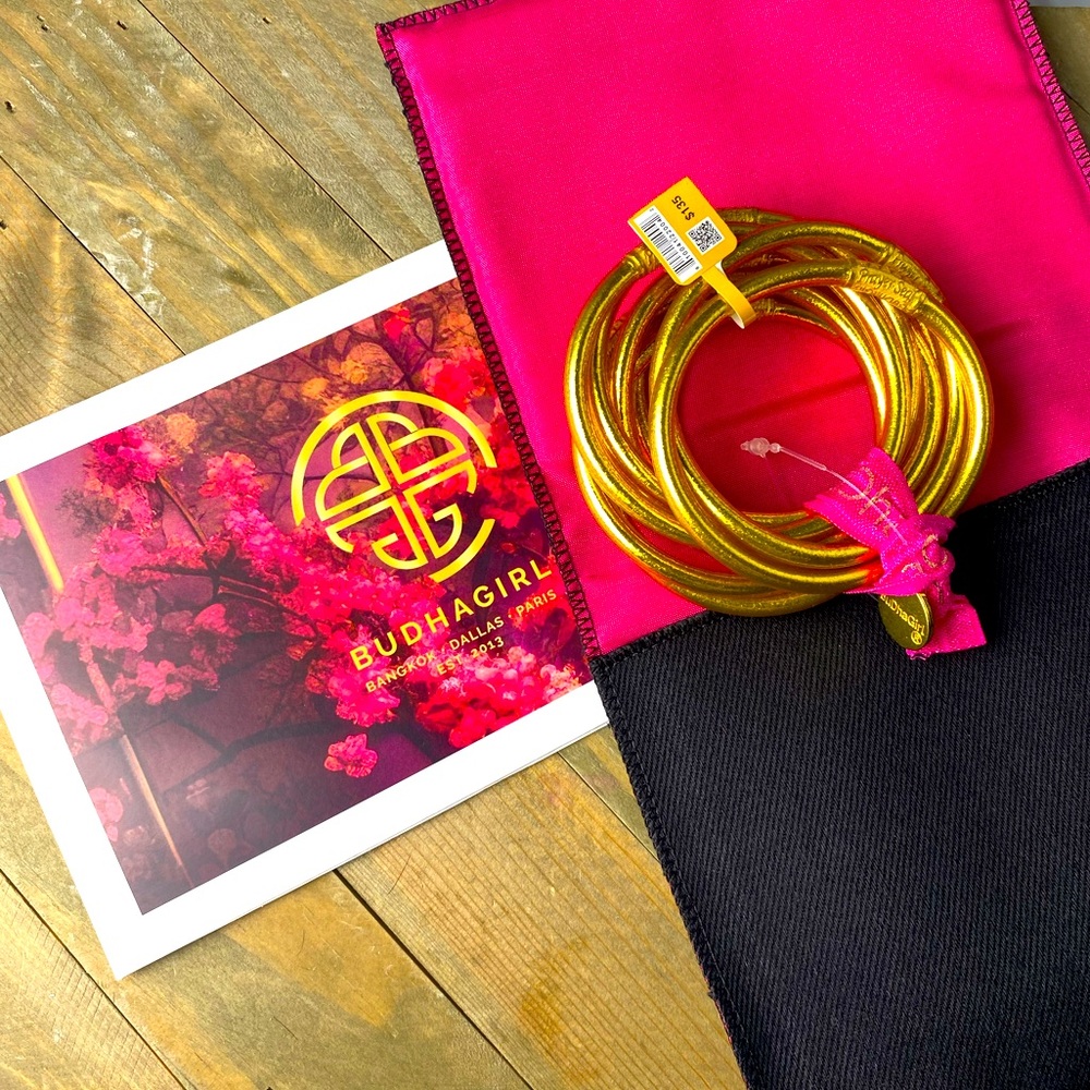 BUDHAGIRL Gold 9 set Bangles NWT!!